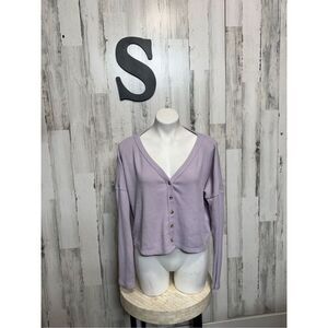 Hollister purple long sleeve size small